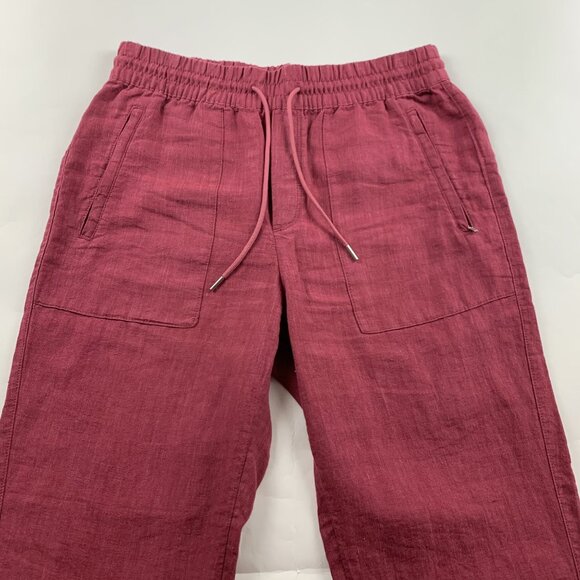 Athleta Wine Linen Cabo Jogger Pant 6 - Picture 2 of 6